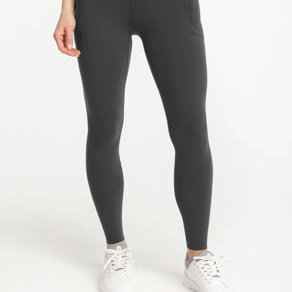 Free Fly Apparel Charcoal Women's All Day Pocket Leggings size M